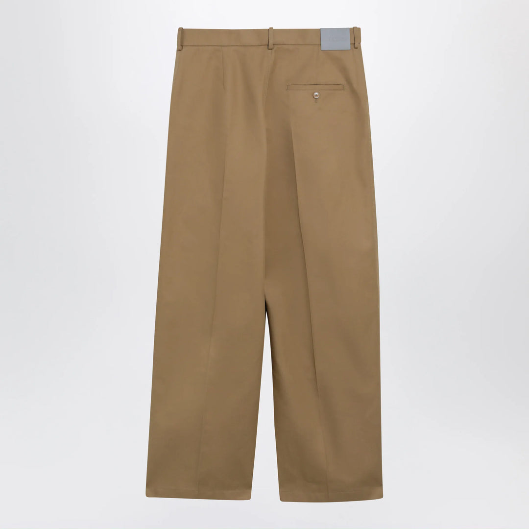 Balenciaga - Wide-leg chino trousers in camel twill Brand Apparel &amp; Accessories > Clothing > Pants