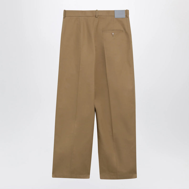 Balenciaga - Wide-leg chino trousers in camel twill Brand Apparel &amp; Accessories > Clothing > Pants