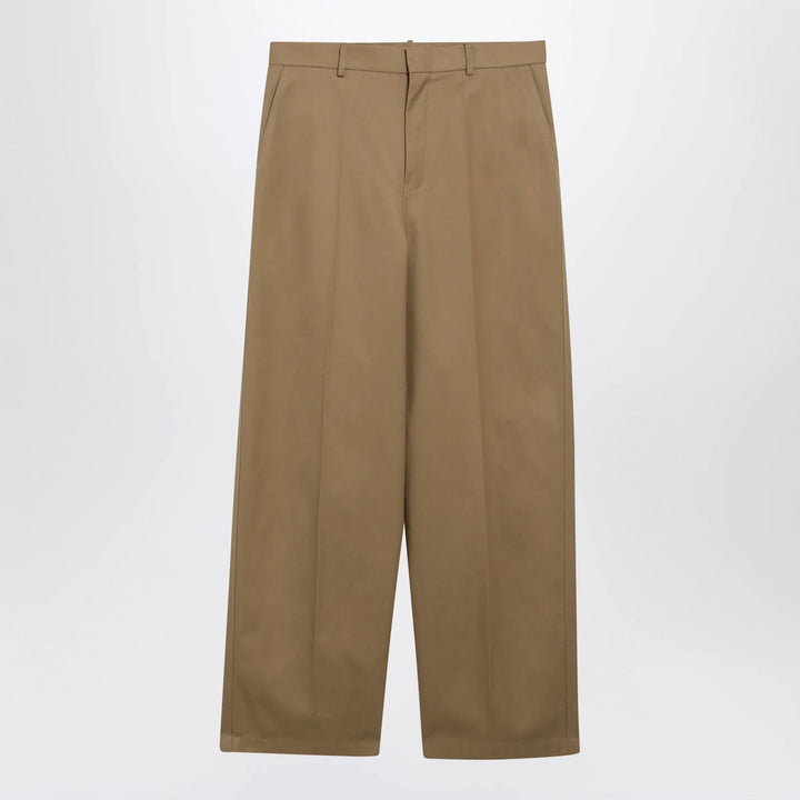 Balenciaga - Wide-leg chino trousers in camel twill Brand Apparel &amp; Accessories > Clothing > Pants