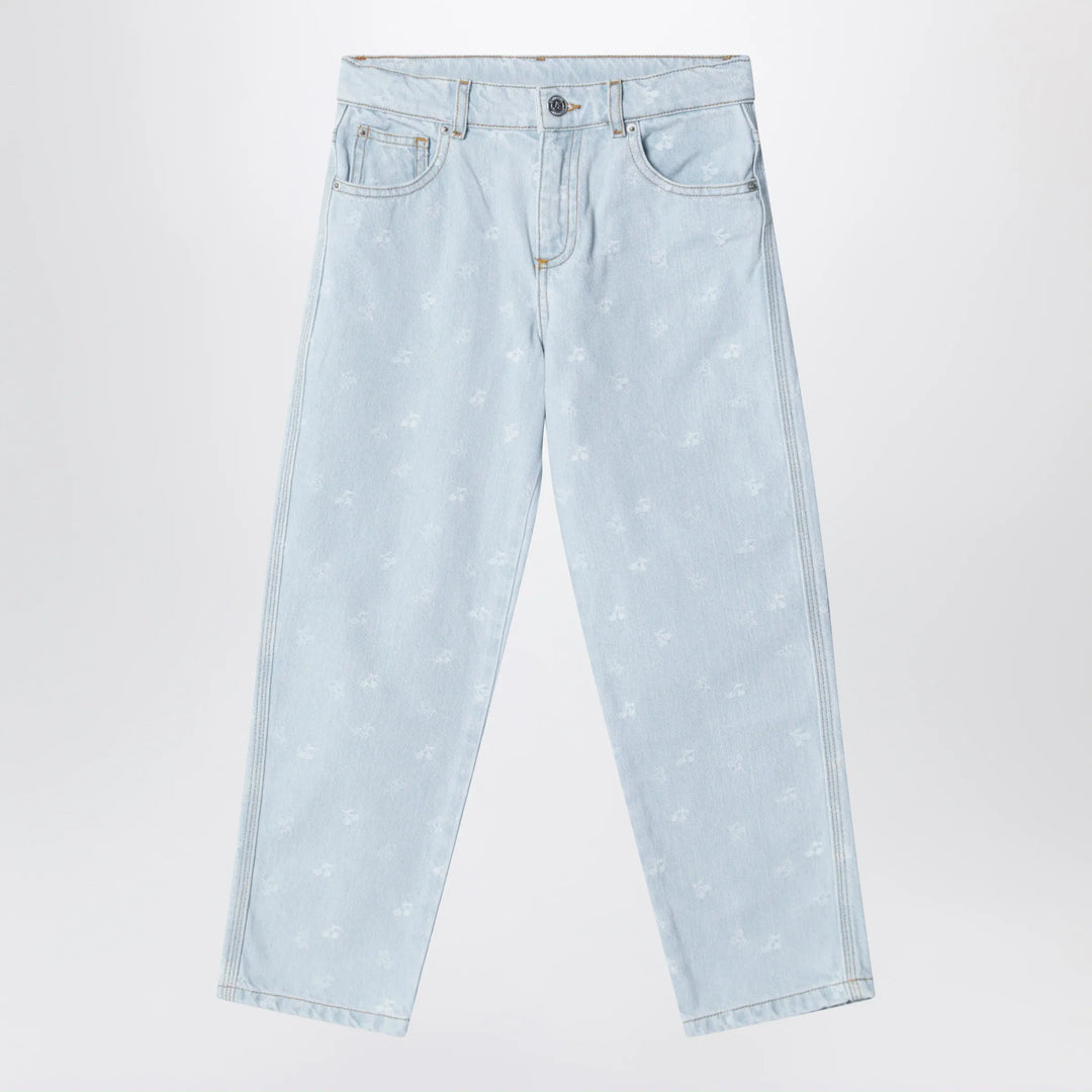 Bonpoint - Eloha denim jeans with jacquard cherries Brand Apparel & Accessories > Clothing > Pants 4