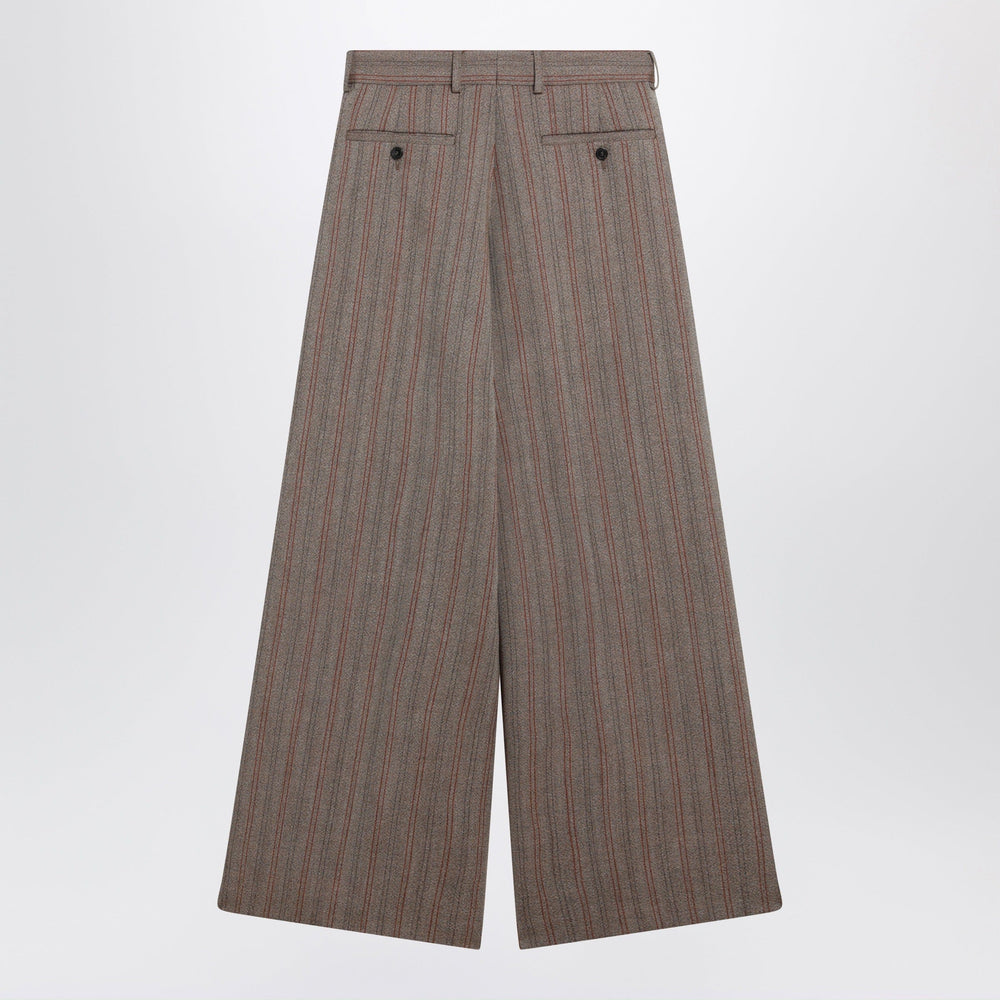 Dries Van Noten - Wide-leg pinstripe wool trousers Brand Apparel & Accessories > Clothing > Pants 46 IT