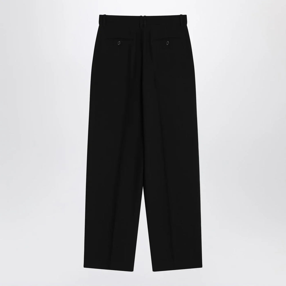 The Row - Lilas trousers in black wool and linen Brand Apparel & Accessories > Clothing > Pants 6 US