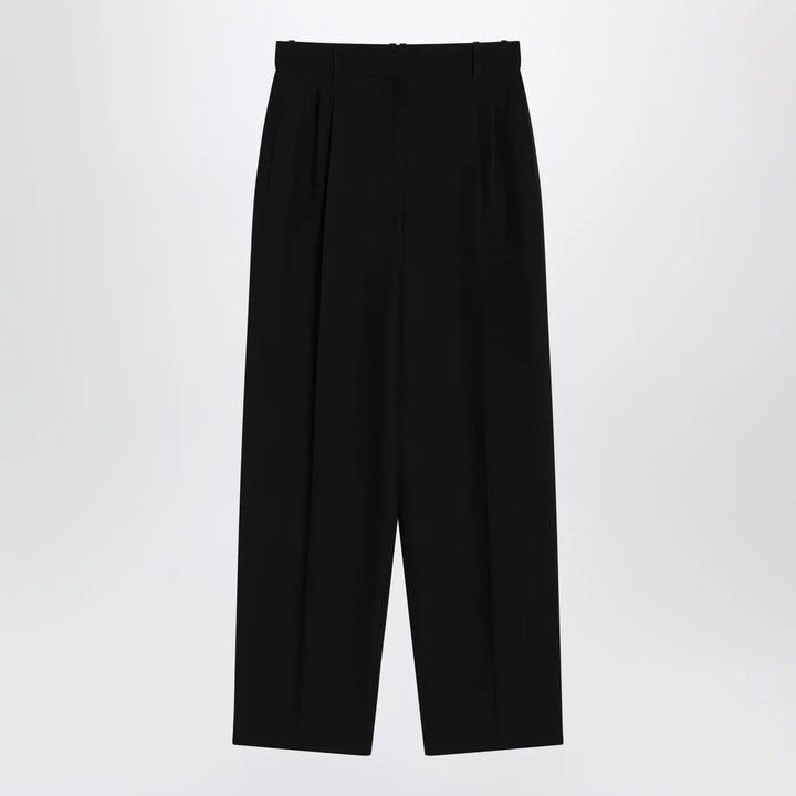 The Row - Lilas trousers in black wool and linen Brand Apparel &amp; Accessories > Clothing > Pants 6 US