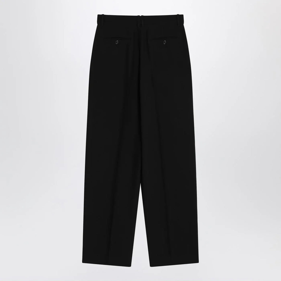 The Row - Lilas trousers in black wool and linen Brand Apparel &amp; Accessories > Clothing > Pants 6 US