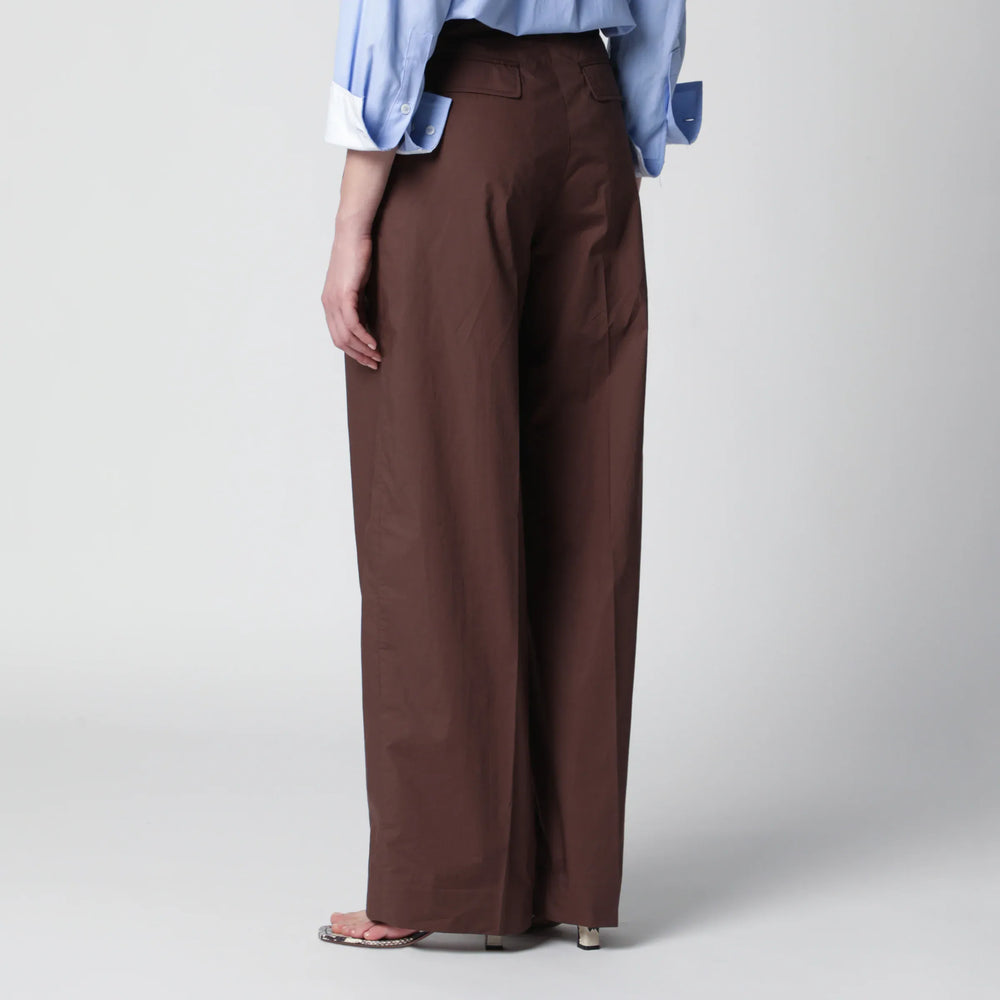 TheLatest - Brown cotton trousers Brand Apparel & Accessories > Clothing > Pants