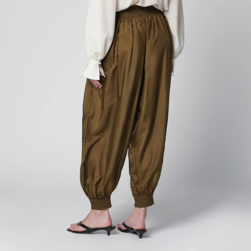 ZIMMERMANN - Olive silk habotai harem pants Brand Apparel & Accessories > Clothing > Pants 2