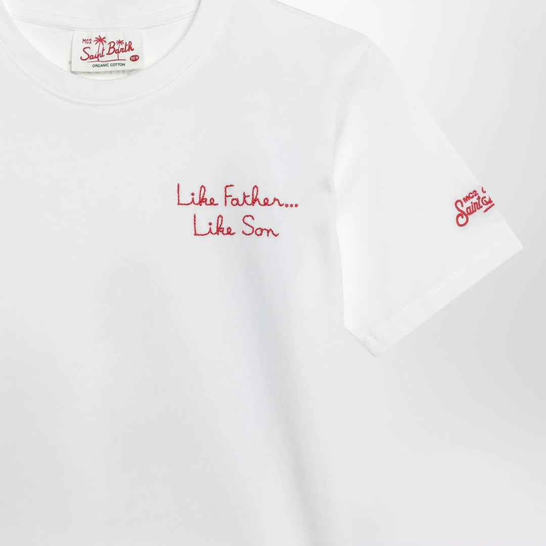 MC2 Saint Barth - White T-shirt with The Simpsons Homer and Bart print Brand Apparel &amp; Accessories > Clothing > Shirts &amp; Tops