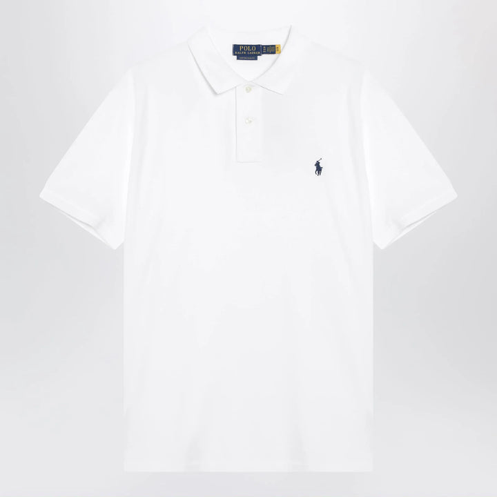 Polo Ralph Lauren - White cotton Custom Slim-Fit polo Brand Apparel &amp; Accessories > Clothing > Shirts &amp; Tops S