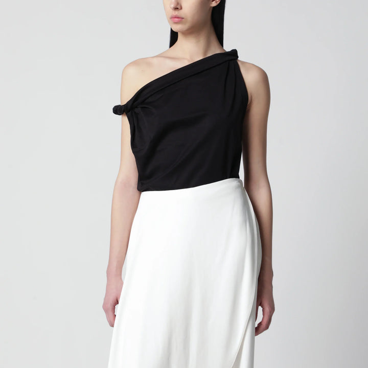 Róhe - Black asymmetrical top in cotton and silk blend Brand Apparel &amp; Accessories > Clothing > Shirts &amp; Tops 38  FR