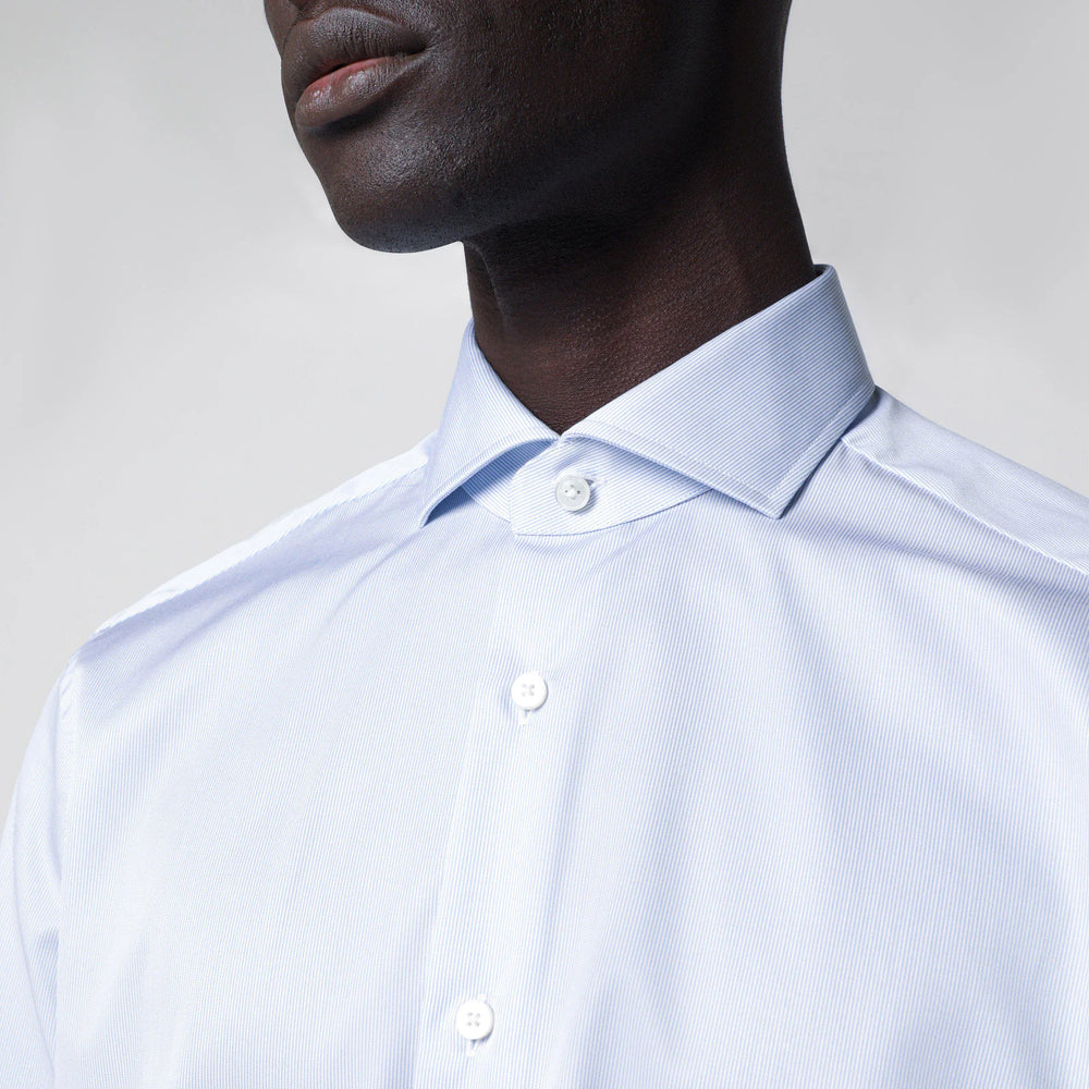 XACUS - Travel Tailor Fit light blue shirt Brand Apparel & Accessories > Clothing > Shirts & Tops