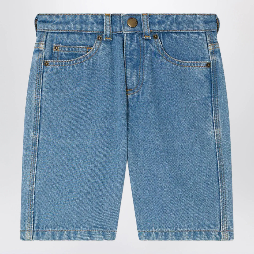 Bonpoint - Elvio blue denim bermuda shorts Brand Apparel &amp; Accessories > Clothing > Shorts