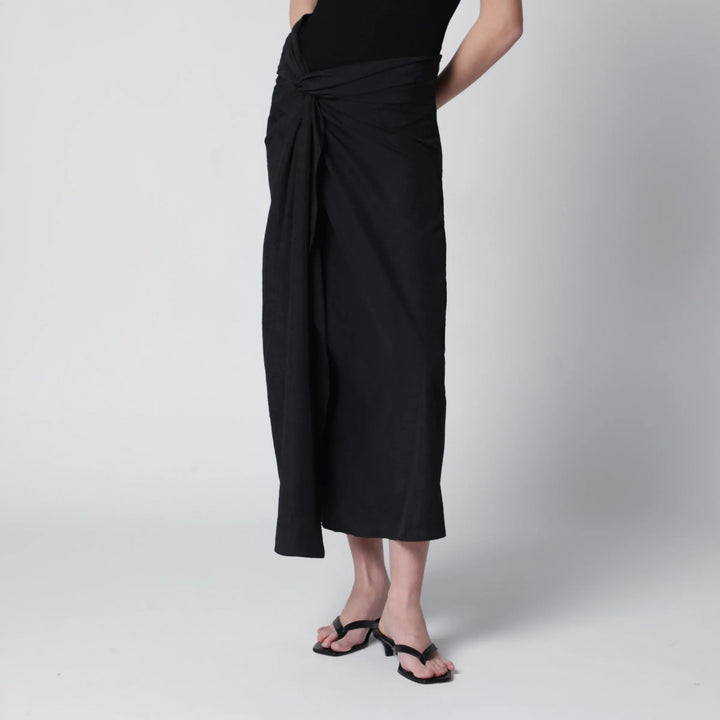 Róhe - Black sarong-effect skirt Brand Apparel &amp; Accessories > Clothing > Skirts 36  FR