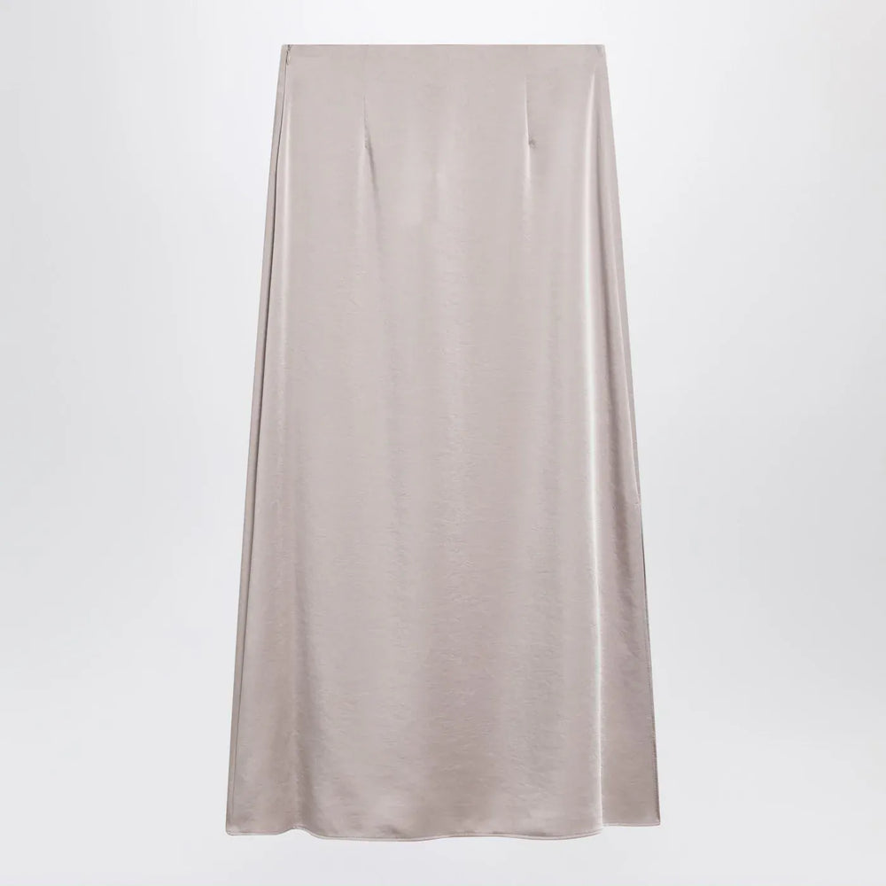 Weekend Max Mara - Blush satin midi skirt Brand Apparel & Accessories > Clothing > Skirts 38  IT