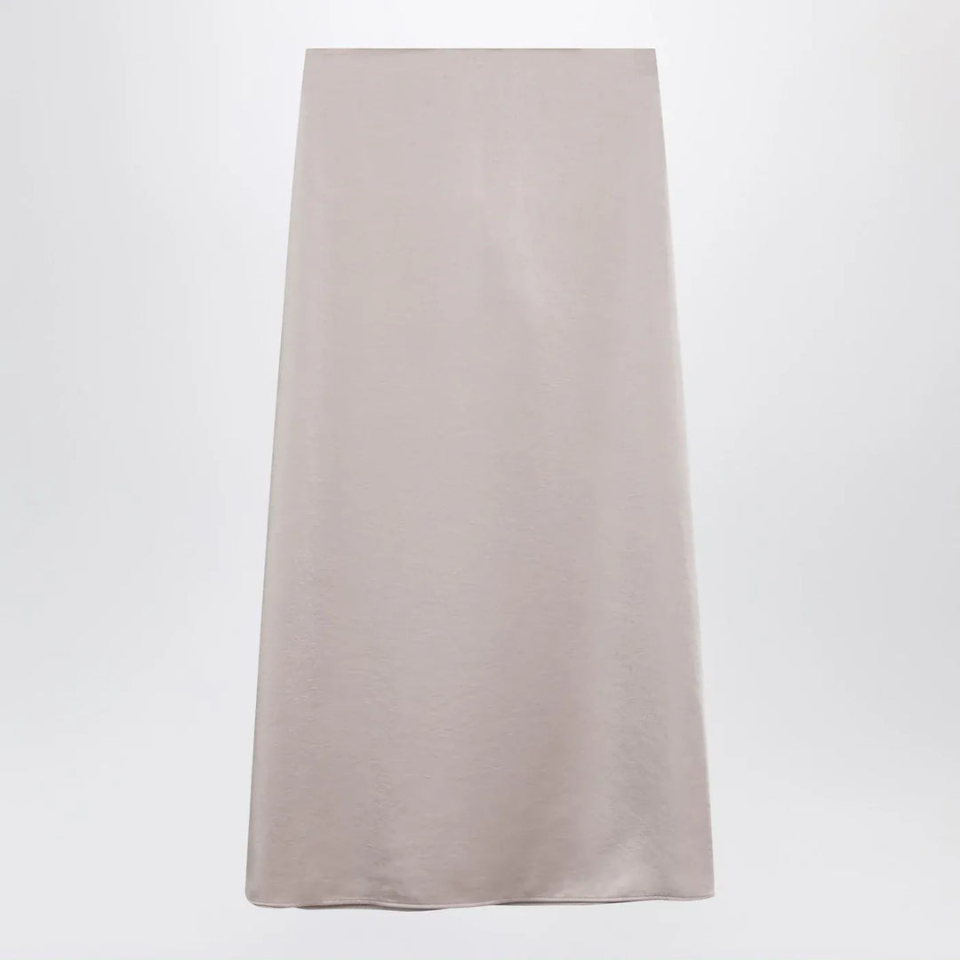 Weekend Max Mara - Blush satin midi skirt Brand Apparel & Accessories > Clothing > Skirts 38  IT