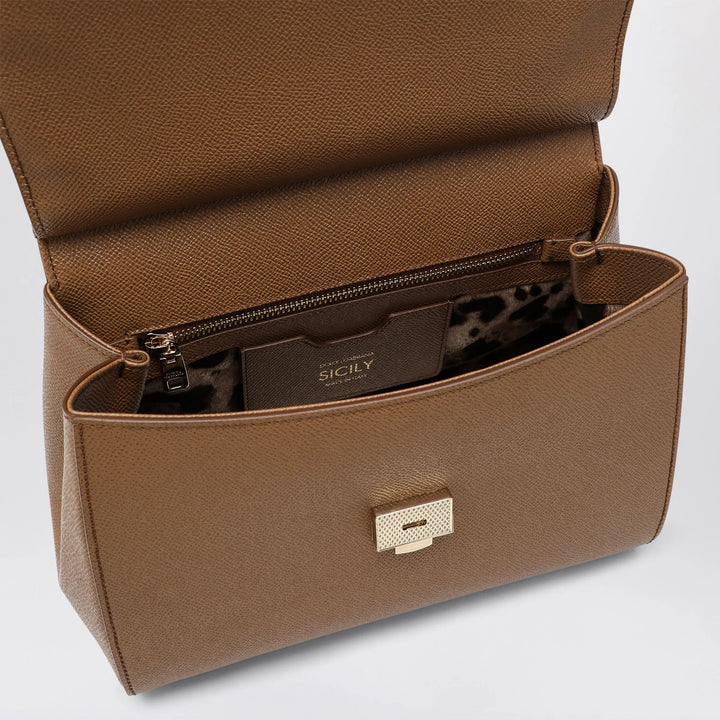 Dolce&amp;Gabbana - Large caramel Sicily Hand Bag Brand Apparel &amp; Accessories U