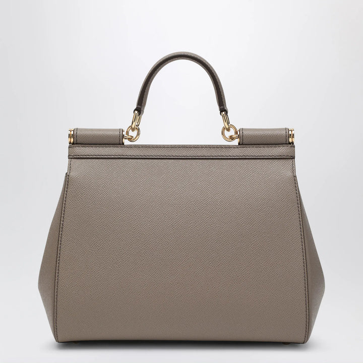 Dolce&amp;Gabbana - Large mud colour Sicily Hand Bag Brand Apparel &amp; Accessories