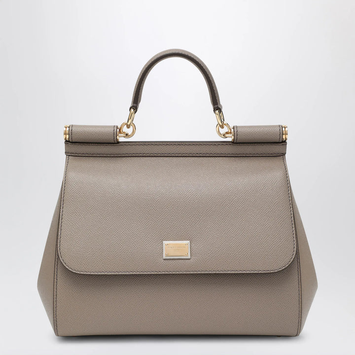 Dolce&amp;Gabbana - Large mud colour Sicily Hand Bag Brand Apparel &amp; Accessories TU