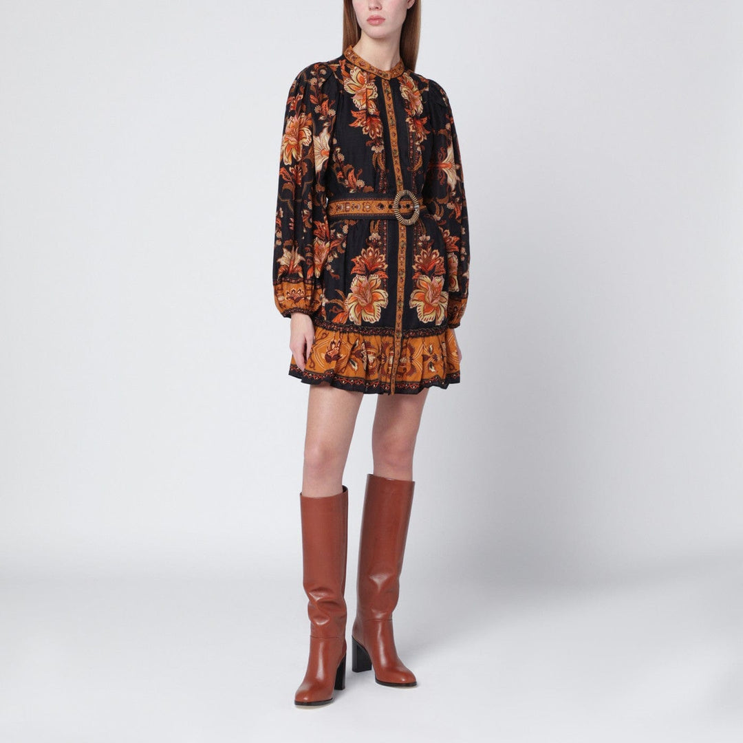 Apparel &amp; Accessories FARM Rio - Black Majestic Garden mini dress Brand