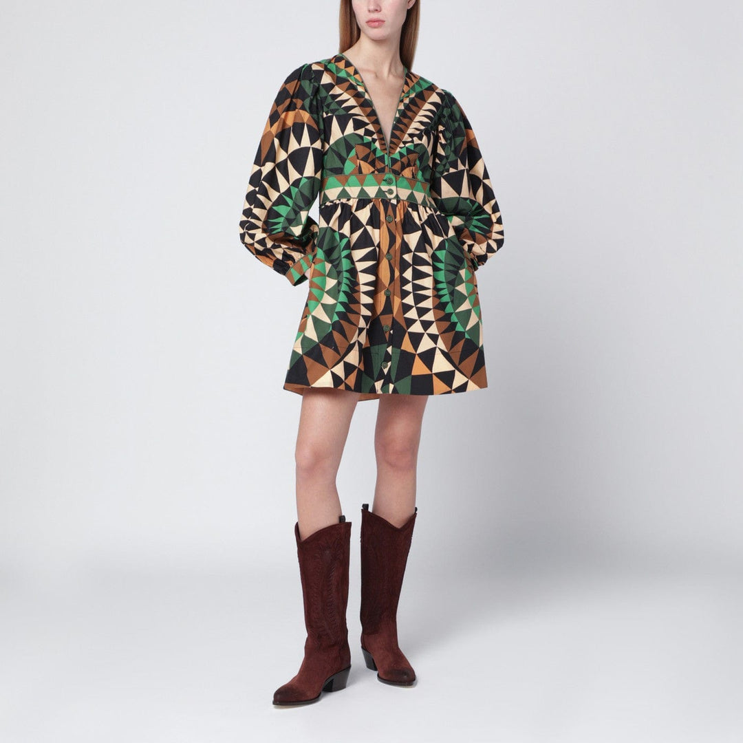 Apparel & Accessories FARM Rio - Green Heart Deco mini dress Brand