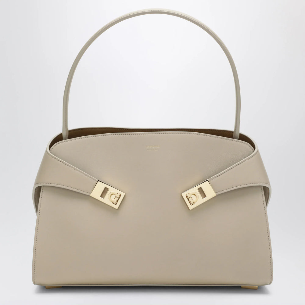 Ferragamo - Ivory Hug Soft M handbag in leather Brand Apparel & Accessories TU