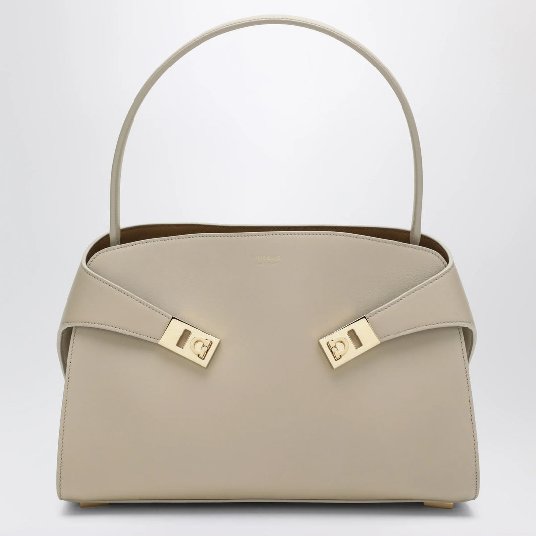 Ferragamo - Ivory Hug Soft M handbag in leather Brand Apparel &amp; Accessories TU