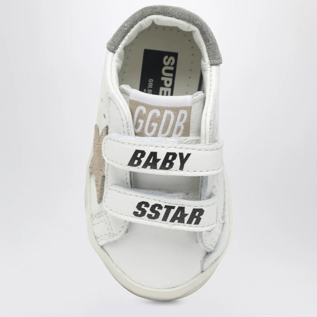Golden Goose - White/beige Old School baby trainers with duck motif Brand Apparel &amp; Accessories