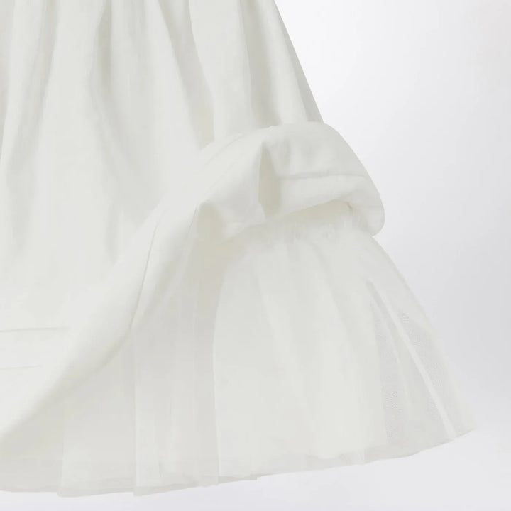 Il Gufo - White dress with culotte in viscose poplin Brand Apparel &amp; Accessories 2Y