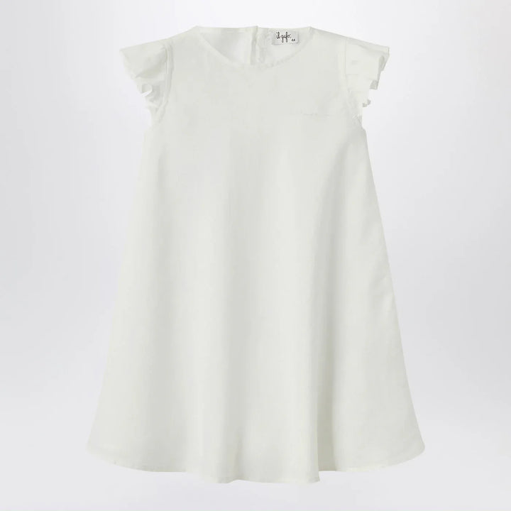 Il Gufo - White linen dress with ruffles Brand Apparel &amp; Accessories 6