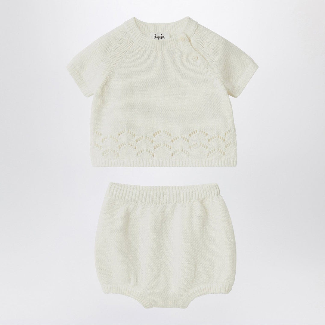 Apparel &amp; Accessories 9 Il Gufo - White milk set in organic cotton Brand