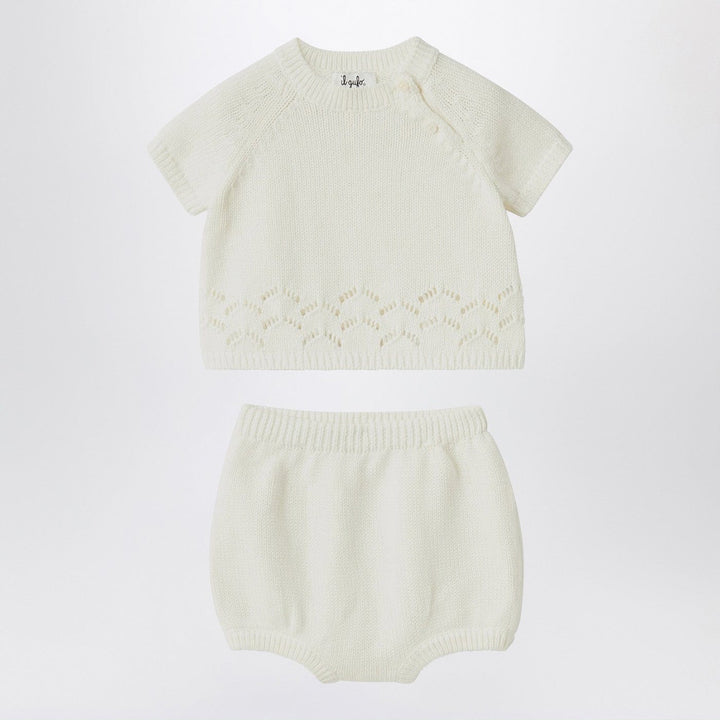 Apparel &amp; Accessories 9 Il Gufo - White milk set in organic cotton Brand