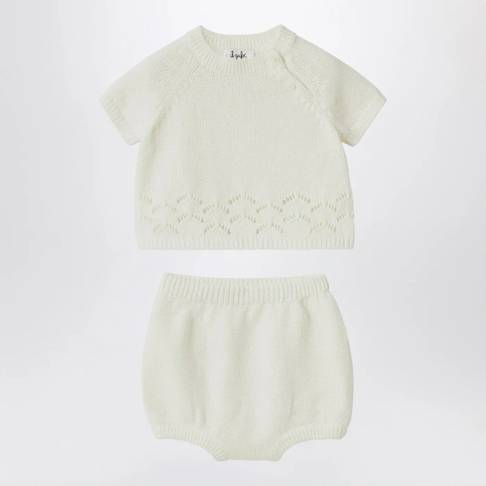Il Gufo - White milk set in organic cotton Brand Apparel & Accessories 9