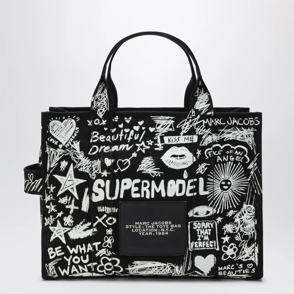 Marc Jacobs - The Tote Bag medium black with punk lettering Brand Apparel & Accessories > Jewelry TU