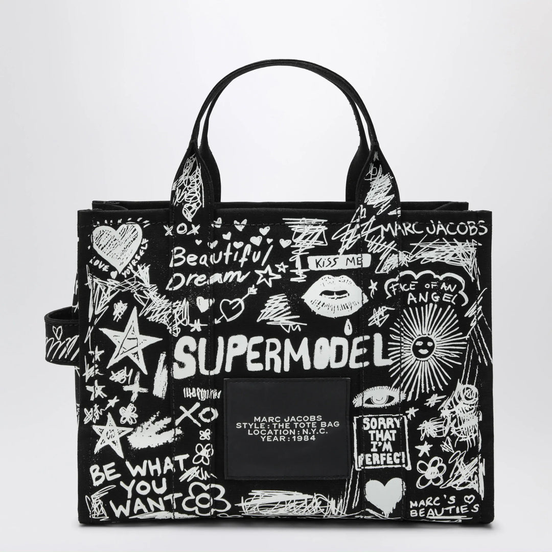 Marc Jacobs - The Tote Bag medium black with punk lettering Brand Apparel &amp; Accessories > Jewelry TU