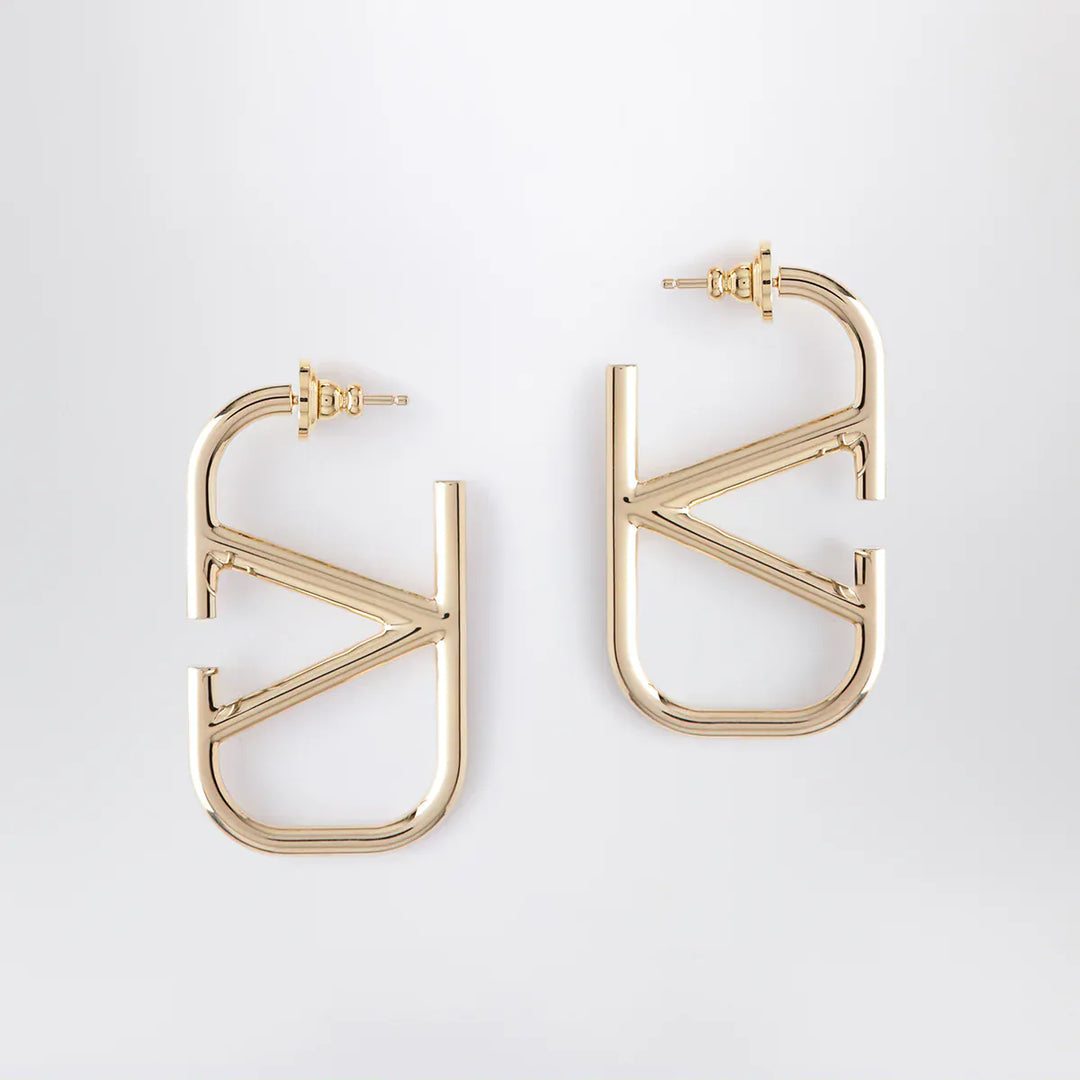 Valentino Garavani - VLogo Signature earrings in gold-tone metal Brand Apparel & Accessories > Jewelry TU