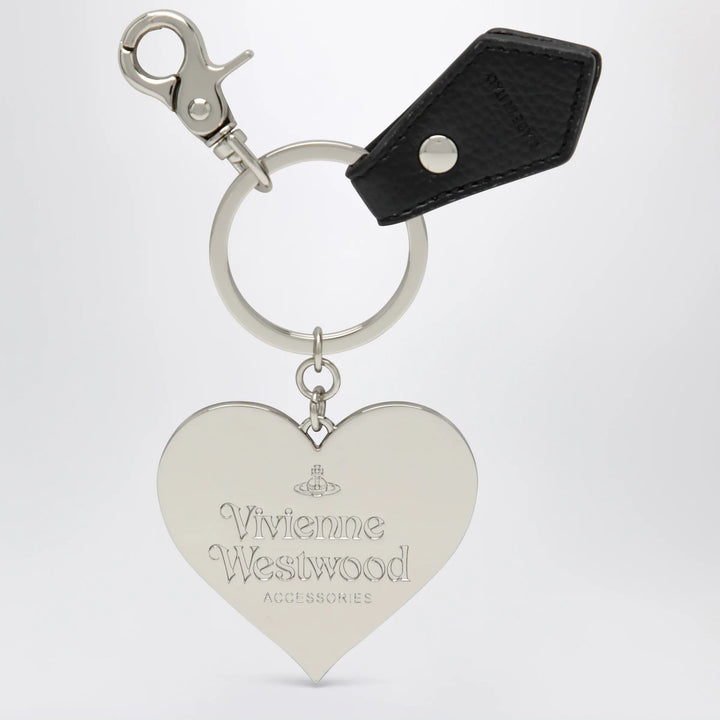 Vivienne Westwood - Mirror Heart Orb heart keyring in iron, black Brand Apparel &amp; Accessories > Jewelry U