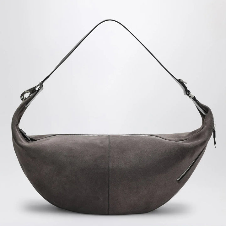 LEMAIRE - Greige Quiver Clip suede bag Brand Apparel &amp; Accessories TU