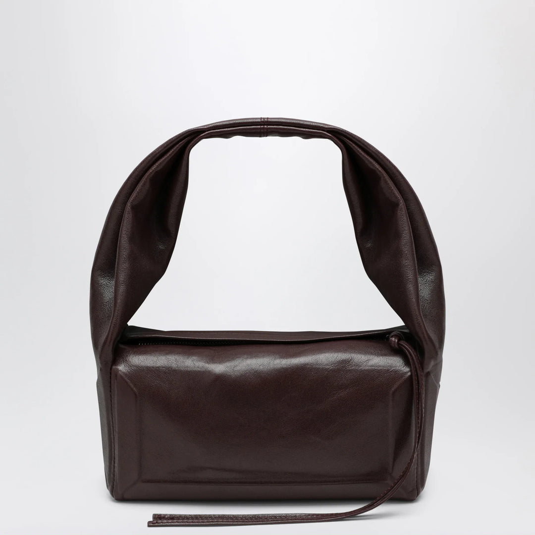 Maison Margiela - Box East West Small Bag in Burgundy Leather Brand Apparel &amp; Accessories U
