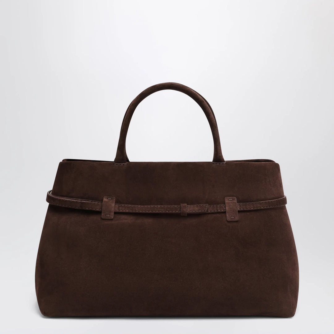 Manu Atelier - Le Cambon 35 dark brown suede bag Brand Apparel &amp; Accessories U