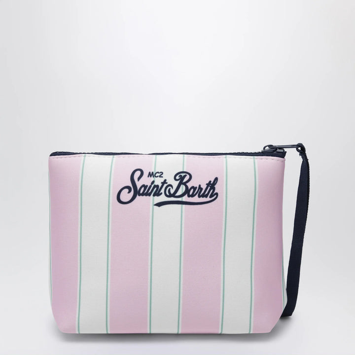 MC2 Saint Barth - Pink striped Aline scuba pouch Brand Apparel &amp; Accessories TU