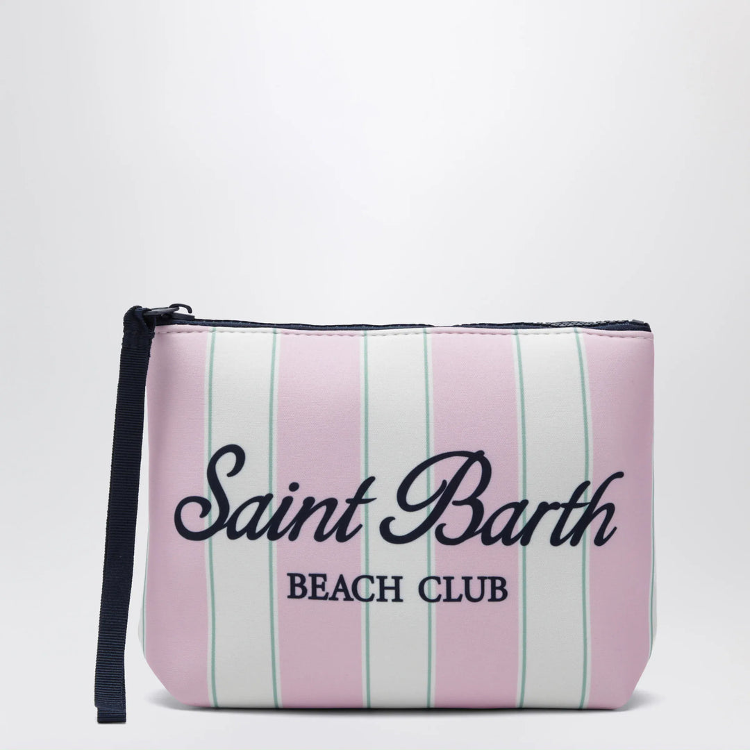 MC2 Saint Barth - Pink striped Aline scuba pouch Brand Apparel &amp; Accessories TU