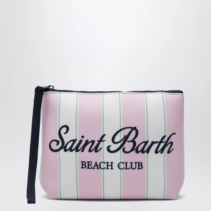 MC2 Saint Barth - Pink striped Aline scuba pouch Brand Apparel &amp; Accessories TU