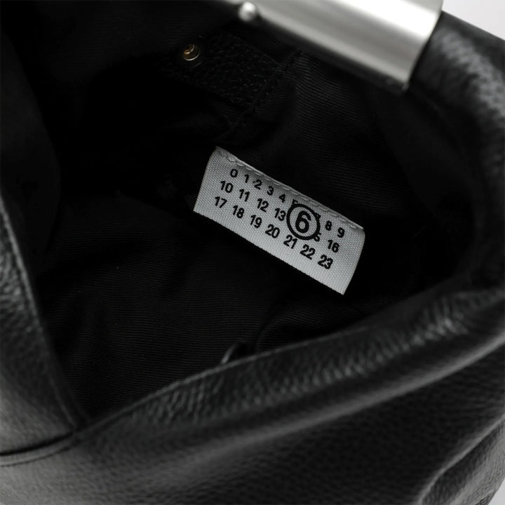 MM6 Maison Margiela - Japanese Bag Jewel Handle Classic in calf leather black Brand Apparel &amp; Accessories U