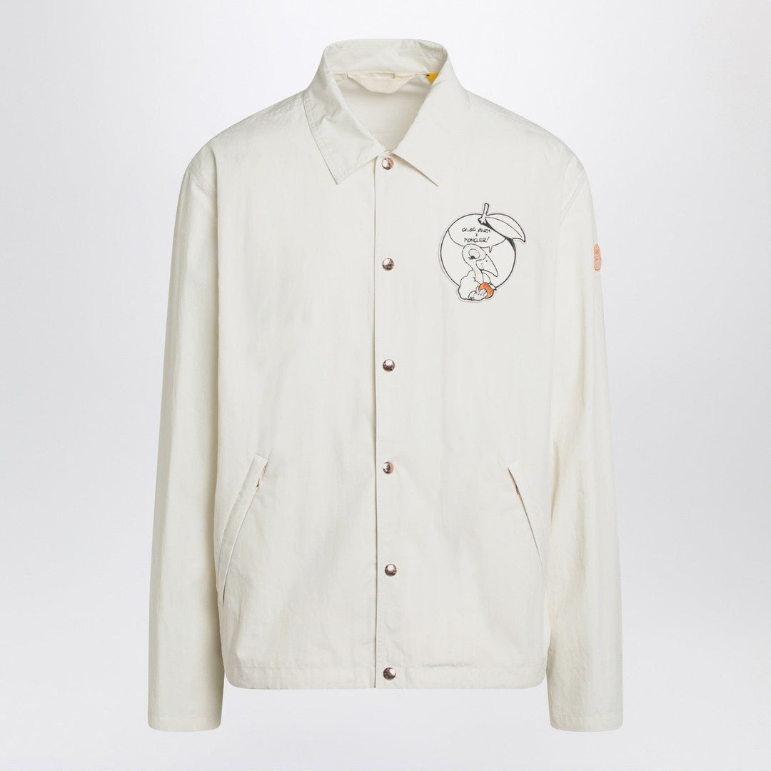 Apparel &amp; Accessories 3 Moncler Genius - White Satsuma shacket in canvas and nylon Brand