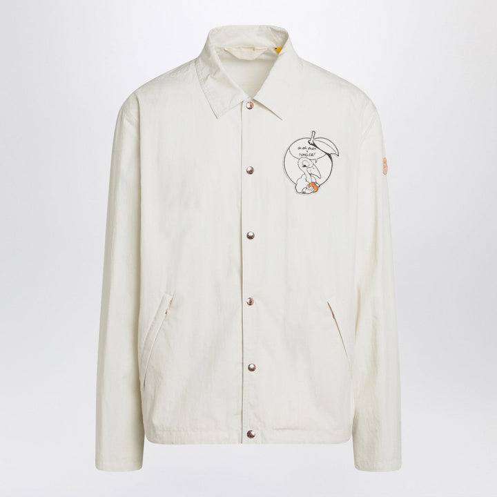 Apparel &amp; Accessories 3 Moncler Genius - White Satsuma shacket in canvas and nylon Brand