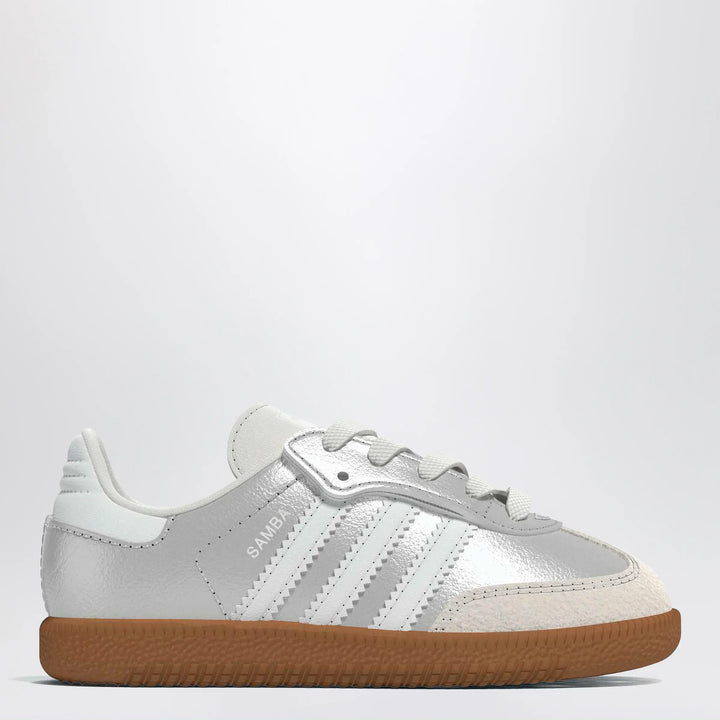 adidas Originals - Samba Silver Metallic Sneakers with Elastic Laces Brand Apparel &amp; Accessories > Shoes 19