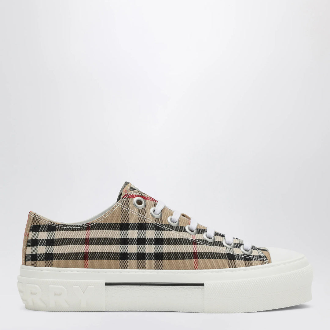 Burberry - Vintage Check Beige Sneakers Brand Apparel &amp; Accessories > Shoes 36 IT