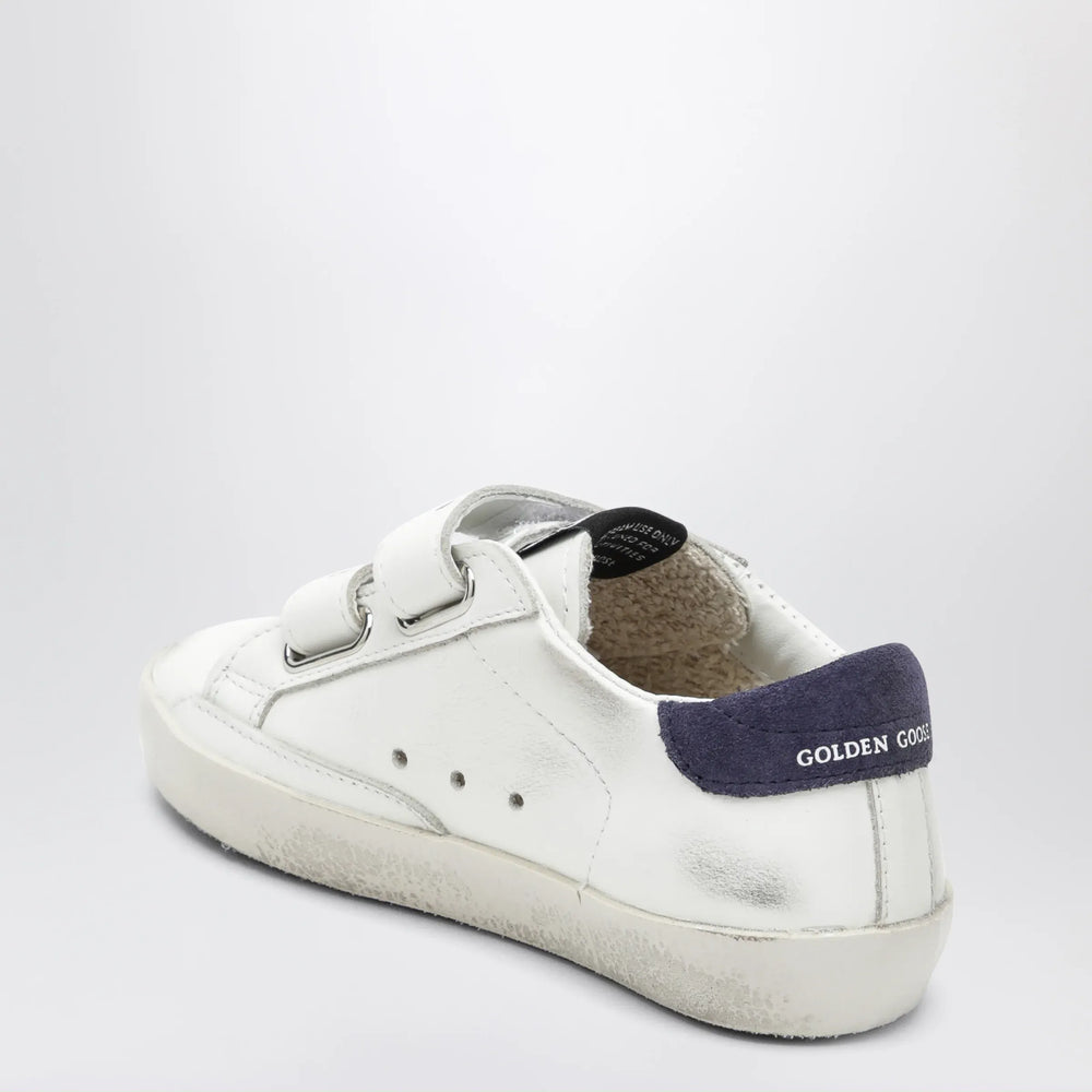 Golden Goose - Old School sneakers in white/blue leather Brand Apparel & Accessories > Shoes