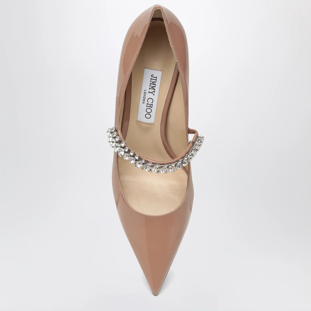 Jimmy Choo - Bing crystal-strap patent leather pumps in ballet pink Brand Apparel &amp; Accessories > Shoes