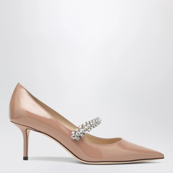 Jimmy Choo - Bing crystal-strap patent leather pumps in ballet pink Brand Apparel &amp; Accessories > Shoes 36 IT