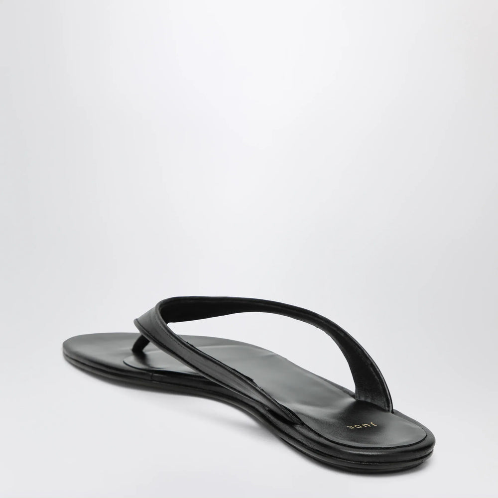 Jude - Black Leather Rue Sandal Brand Apparel & Accessories > Shoes